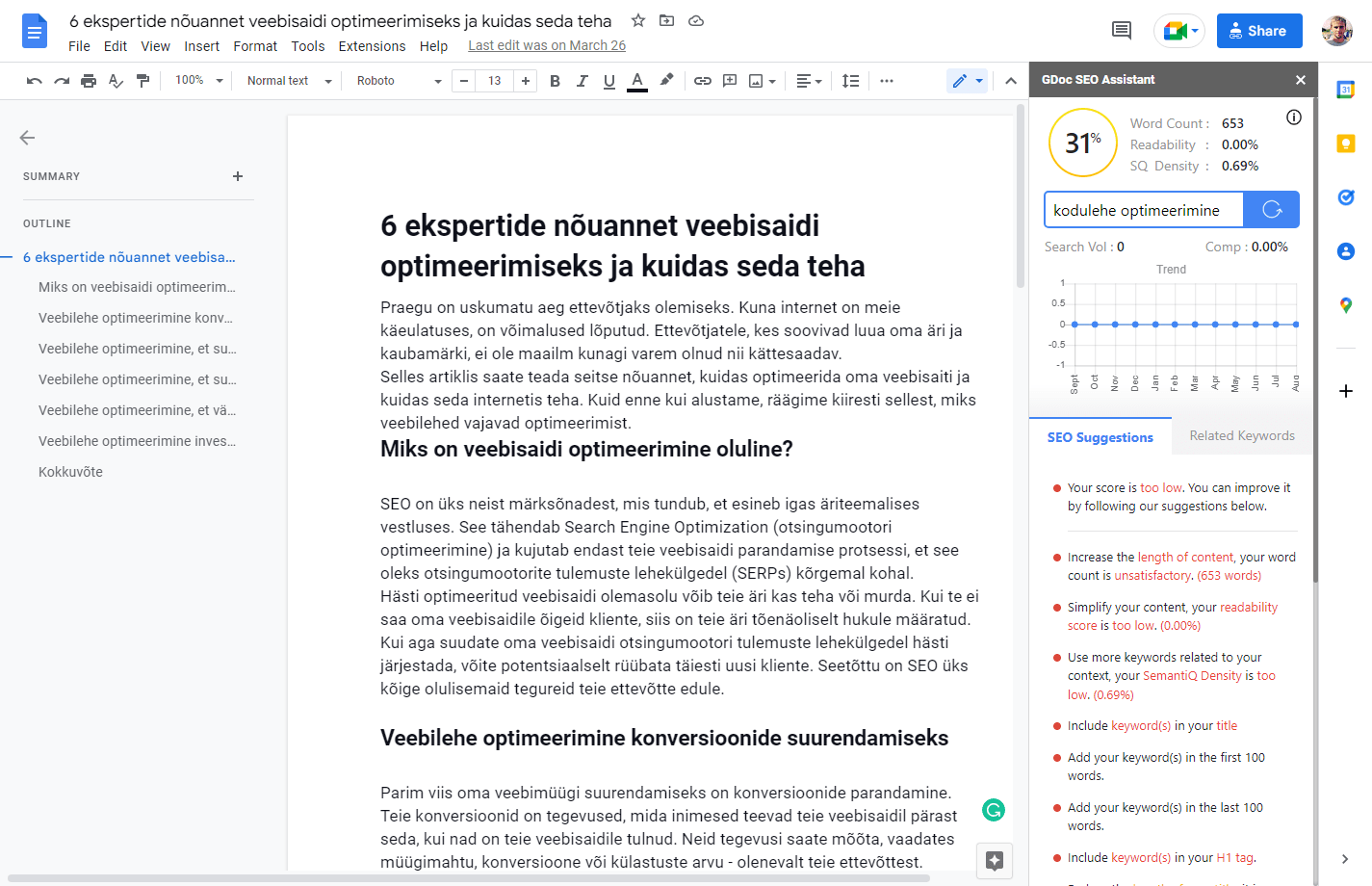 SEO tekstid ja sisuturundus